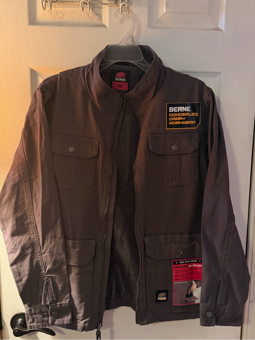 BERNE Women’s Medium Brown Concealed Carry Workwear Jacket